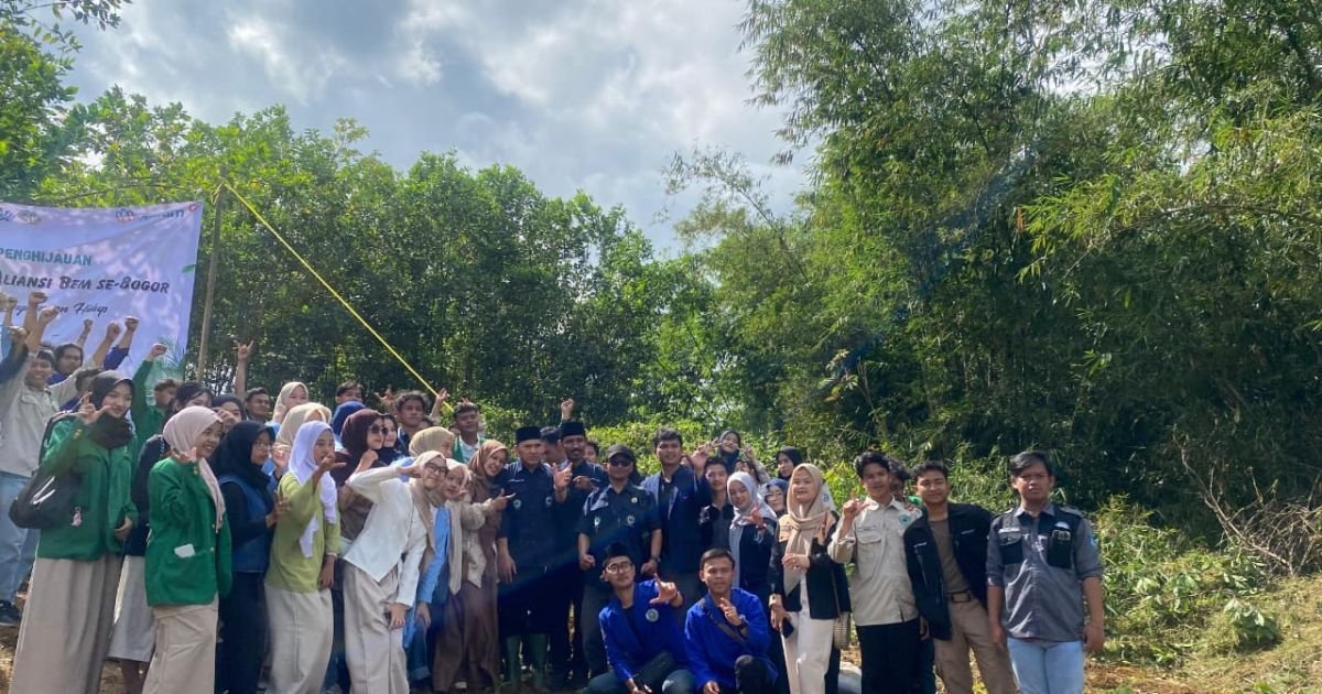 Aliansi BEM Se-Bogor Gelar Gerakan Penghijauan, Ajak Pemerintah Mitigasi Krisis Ekologi