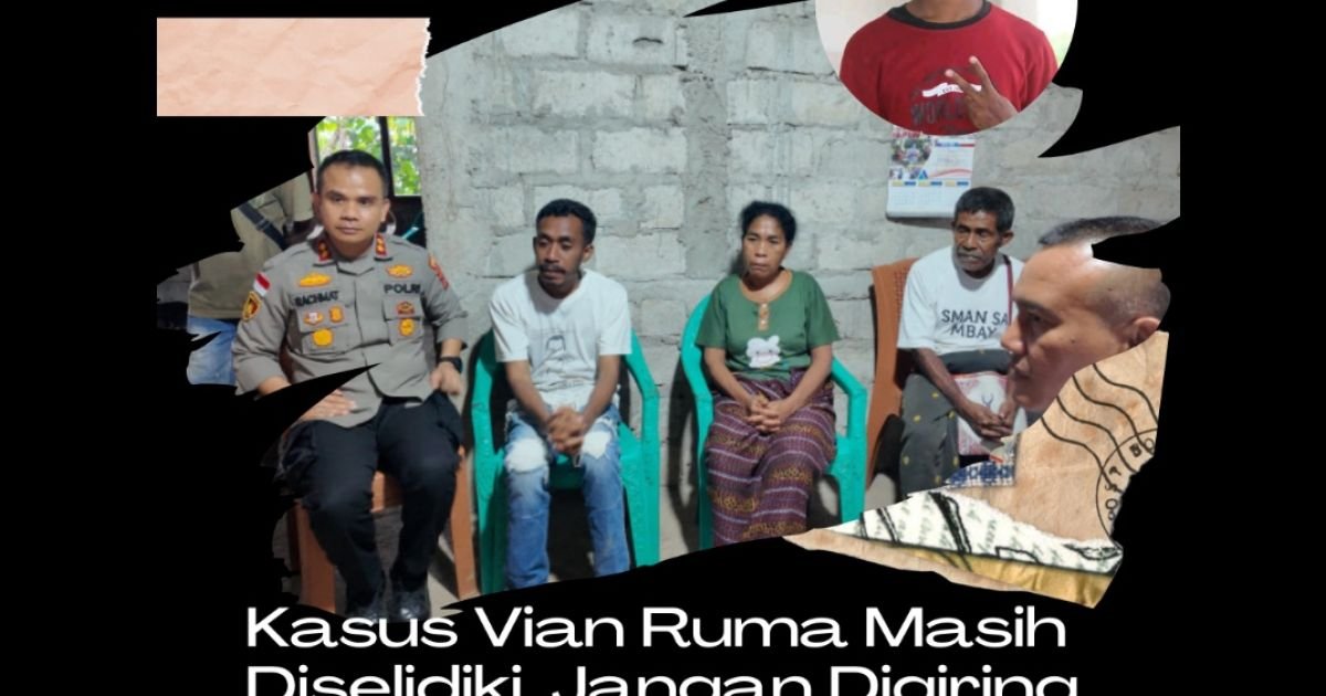 Disinformasi Proses Hukum Kasus Vian Ruma, Polres Nagekeo Minta Publik Waspada/kolase
