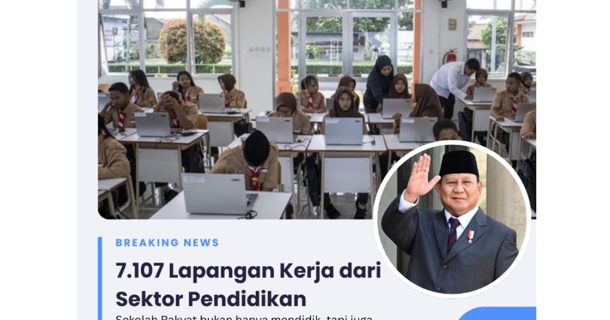 Prabowo Resmikan 166 Sekolah Rakyat di 34 Provinsi, Sediakan Pendidikan Gratis-kolase