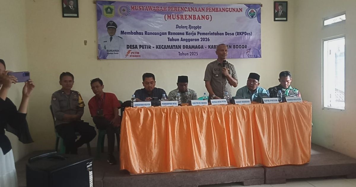 Camat Dramaga Sebut Alokasi RKPDes untuk Tahun 2026 Koperasi Merah Putih 30 Persen