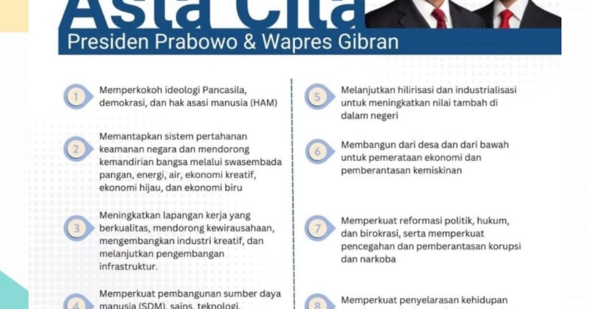 Program Asta Cita Jadi Pendorong Ketahanan Pangan dan Penguatan Makan Bergizi Gratis