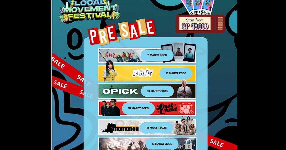 Local Movement Festival 2026 di Cibinong: Konser Musik dan Bazar Mulai Rp30 Ribu
