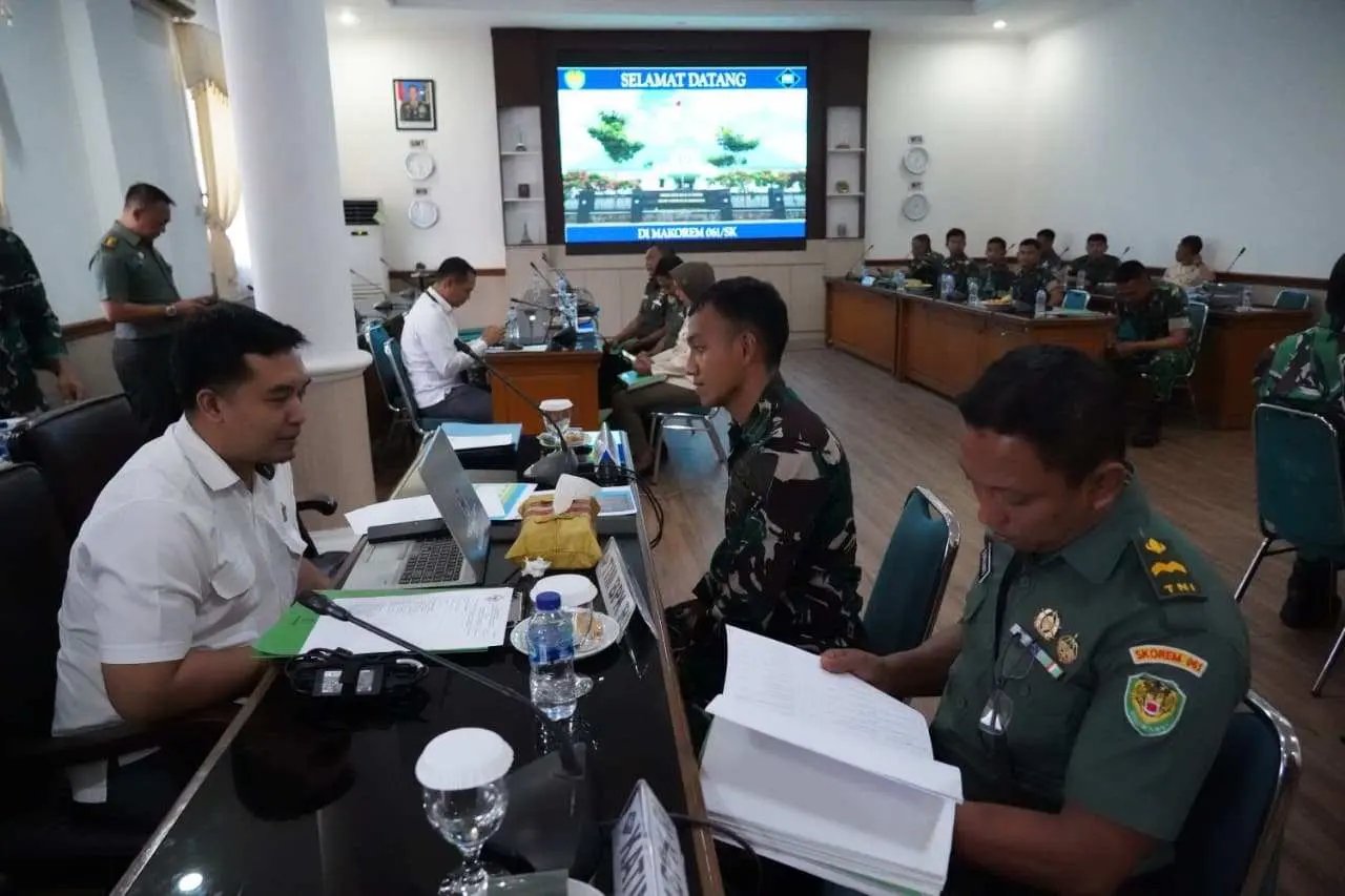 Danrem 061/SK Pimpin Pemeriksaan Tim BPK RI di Korem 061/SK