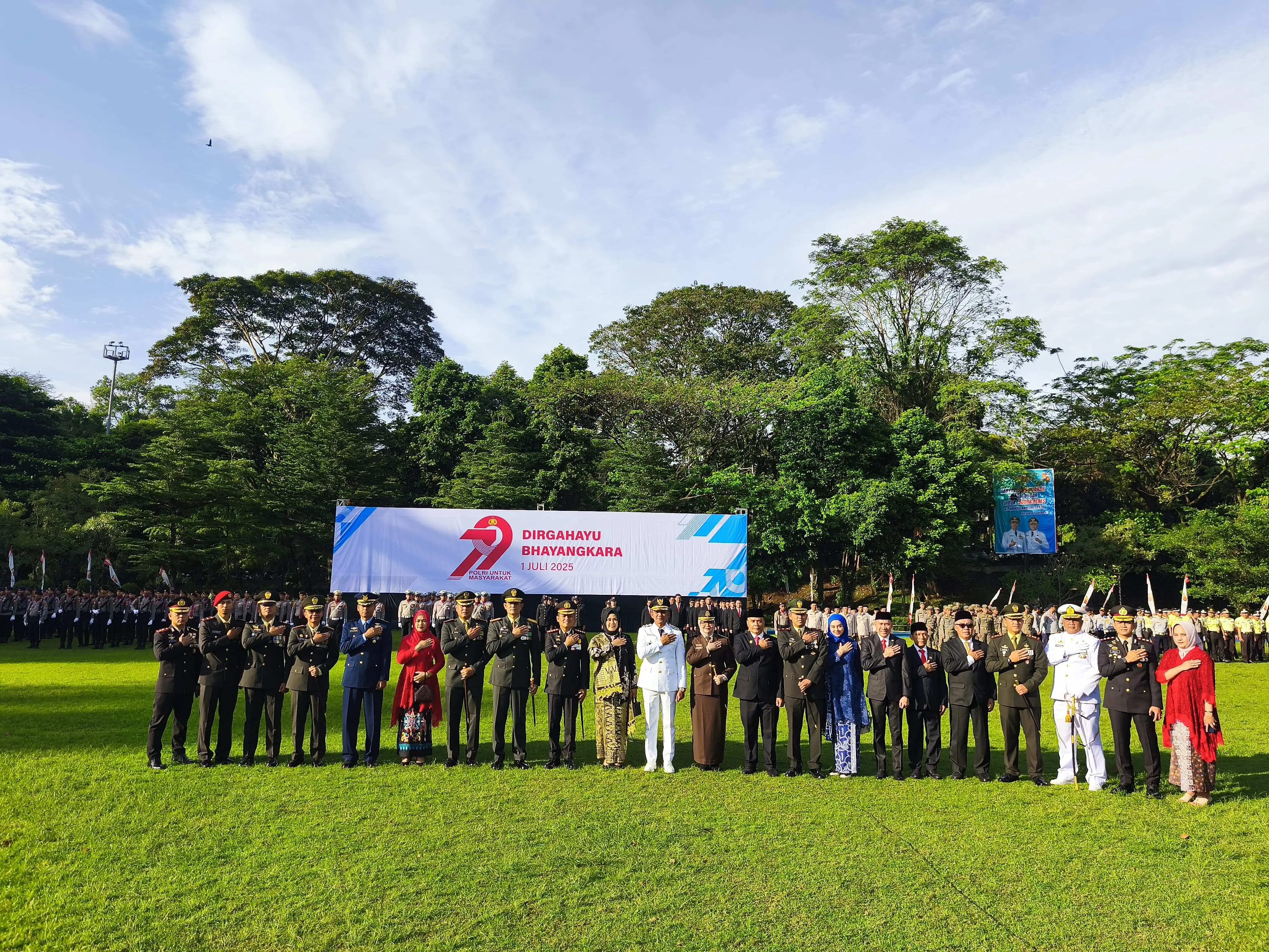 Danrem 061/sk Hadiri Upacara Hari Bhayangkara ke-79 di Kota Bogor